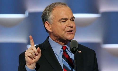 Ứng viên phó tổng thống Mỹ của đảng Dân chủ, ông Tim Kaine. Ảnh:Time