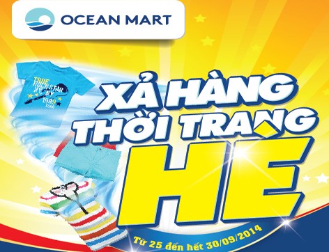 Giảm giá gần 50% hàng thời trang tại Ocean Mart