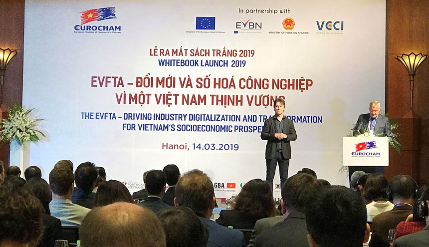 Ông Nicolas Audier và Ông Denis Brunetti, Đồng Chủ tịch EuroCham tại sự kiện.