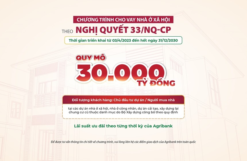 Agribank: Ngân hàng đầu tiên chính thức công bố triển khai chương trình tín dụng ưu đãi lãi suất nhà ở xã hội