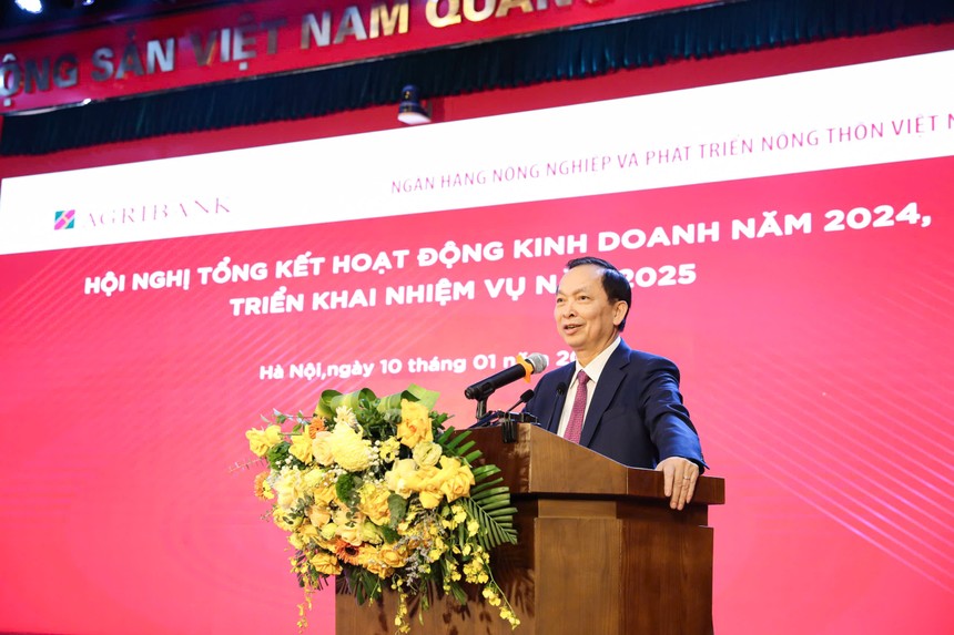 Ông Đào Minh Tú, Phó Bí thư Ban Cán sự Đảng, Phó Thống đốc Thường trực Ngân hàng Nhà nước phát biểu chỉ đạo tại Hội nghị