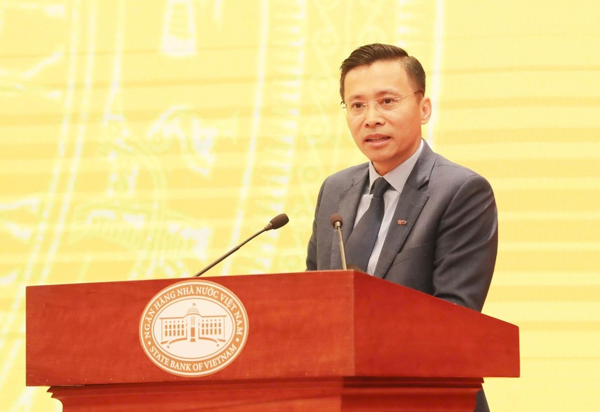 Ông Phạm Như Ánh, Tổng giám đốc Ngân hàng TMCP Quân đội (MB) phát biểu tại Hội nghị.