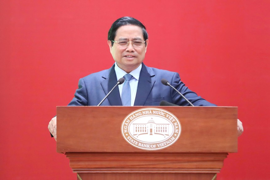 Thủ tướng Phạm Minh Chính đã đến dự và chỉ đạo Hội nghị tổng kết năm 2025 và nhiệm kỳ 2021-2025, triển khai nhiệm vụ ngành ngân hàng năm 2026.