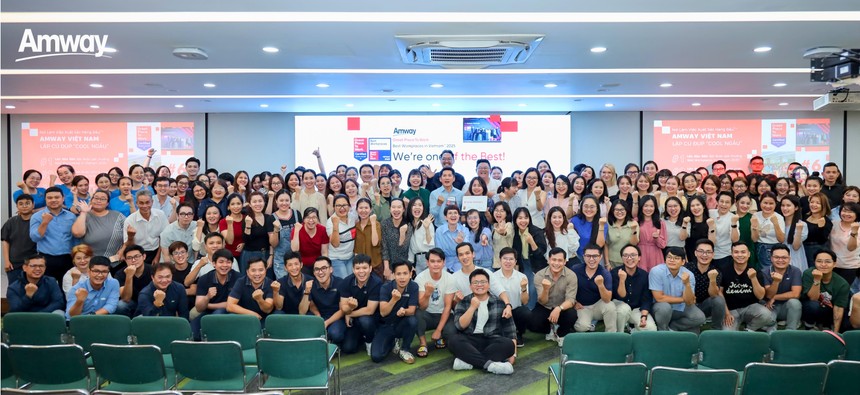 Amway Việt Nam lần đầu tiên giữ thứ hạng top 9 Nơi làm việc xuất sắc hàng đầu châu Á