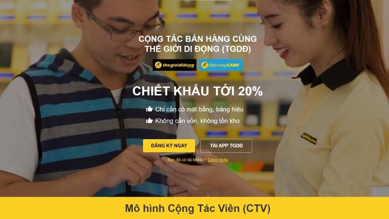 Mô hình CTV: cứu cánh Thế Giới Di Động với kỳ vọng thu 2000 tỷ/năm