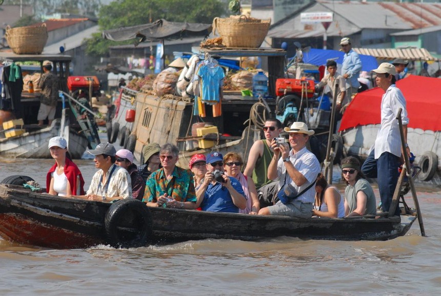 Các tỉnh miền Tây Nam bộ đang là điểm đến hấp dẫn với du khách trong và ngoài nước. Ảnh: Lê Toàn