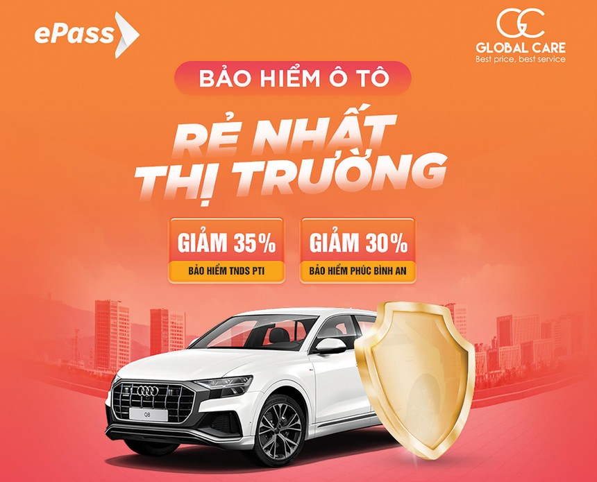 Quảng cáo giảm giá bảo hiểm bắt buộc trên ứng dụng ePass. 