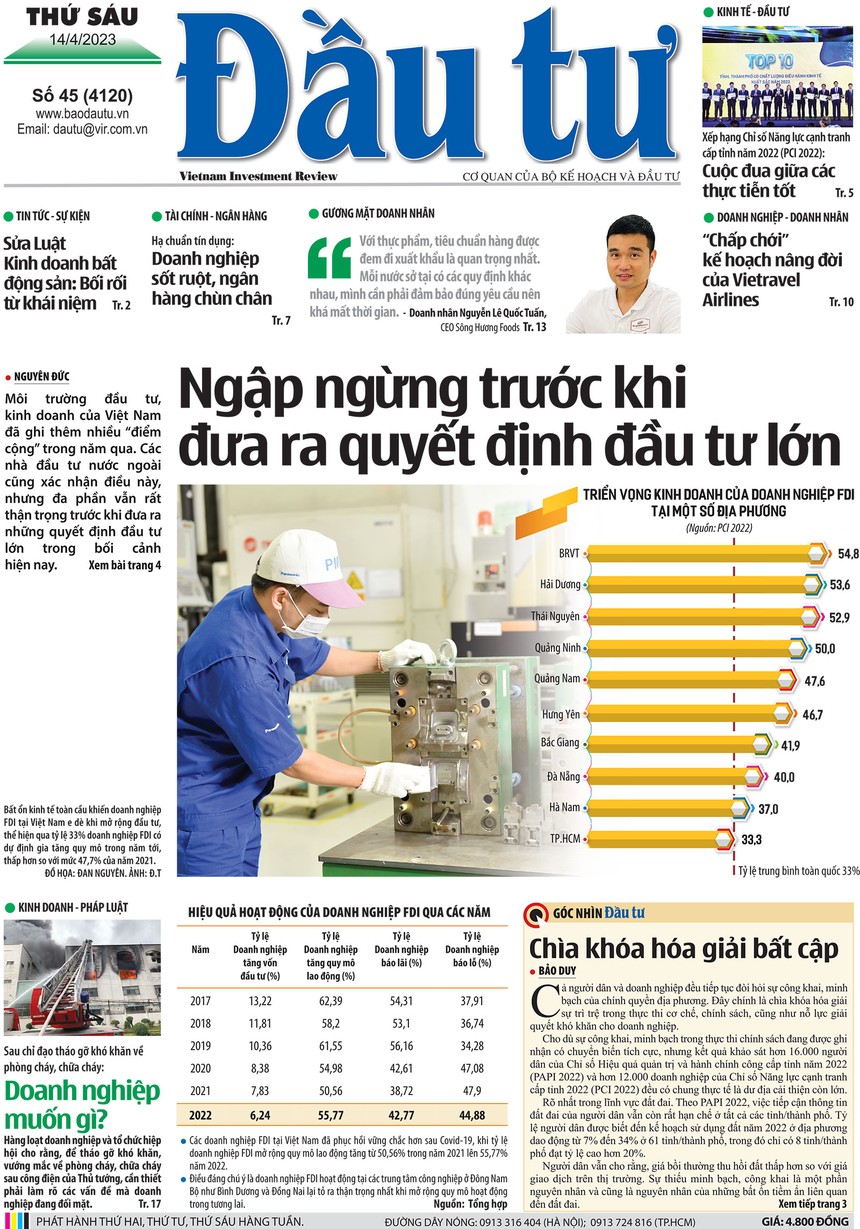 Báo Đầu tư số 45