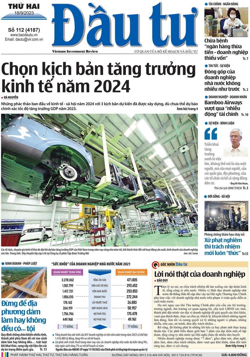 Báo Đầu tư số 112