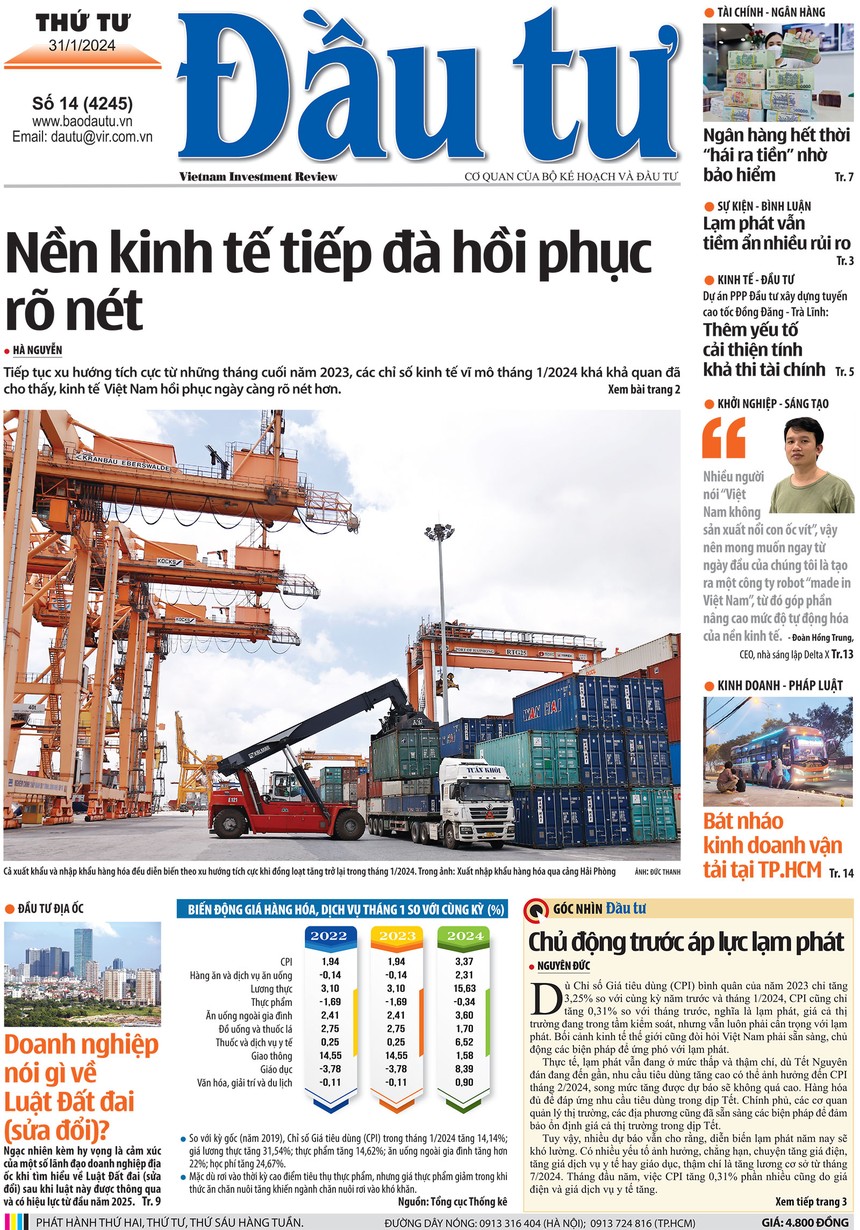 Báo Đầu tư số 14