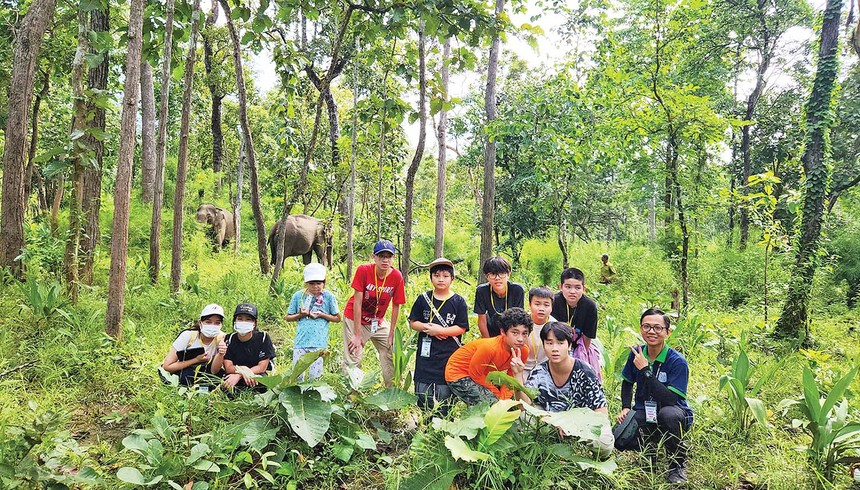 Du lịch sinh thái rừng thu hút nhiều lứa tuổi. Ảnh: Nature expedition