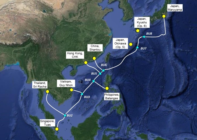  Tuyến cáp quang biển ADC (Asia Direct Cable). Ảnh: VTS