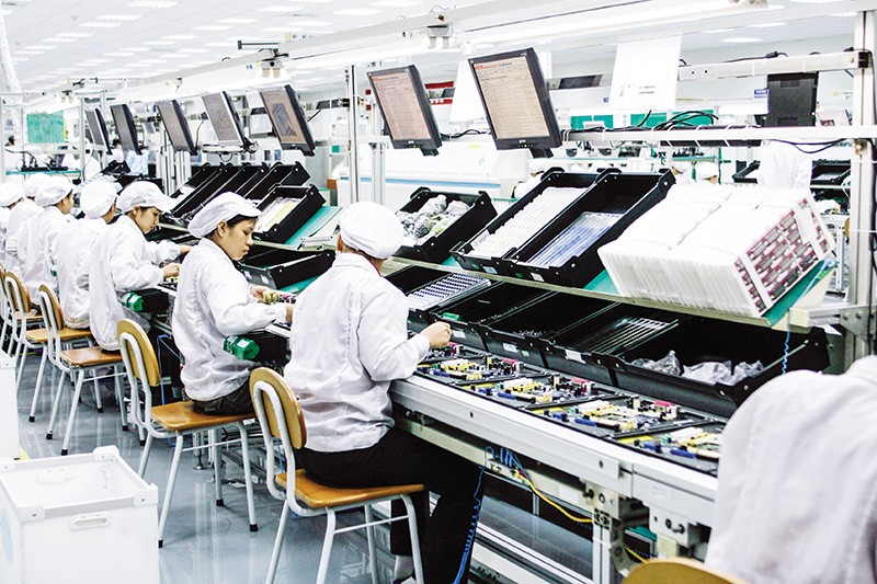 Khu vực sản xuất linh kiện của Foxconn tại Bắc Ninh 