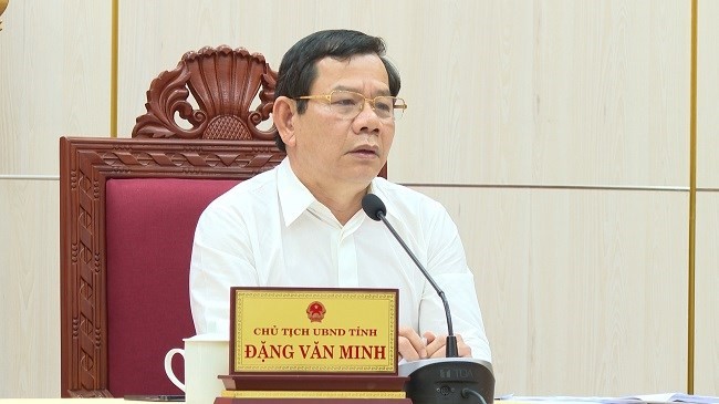 Ông Đặng Văn Minh, thời điểm còn làm Chủ tịch UBND tỉnh Quảng Ngãi