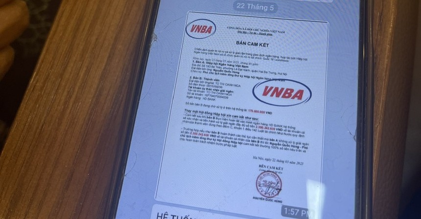 Giả mạo văn bản của Hiệp hội Ngân hàng Việt Nam (VNBA) để lừa đảo