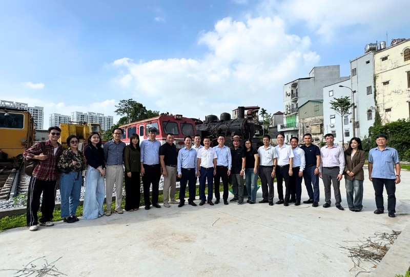 Bảo tàng đường sắt tại Nhà máy xe lửa Gia Lâm.