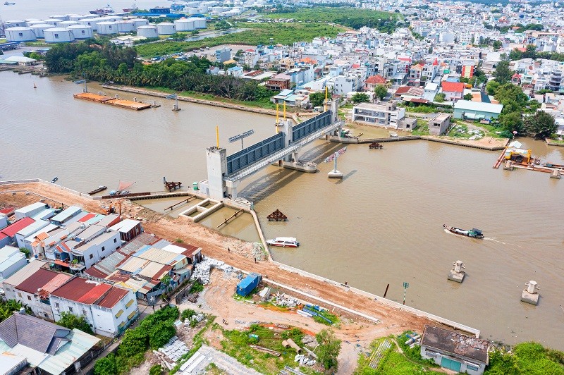 Dự án ngăn triều gần 10.000 tỷ đồng tại TP.HCM vướng mắc nhiều năm chưa được tháo gỡ - Ảnh: TN