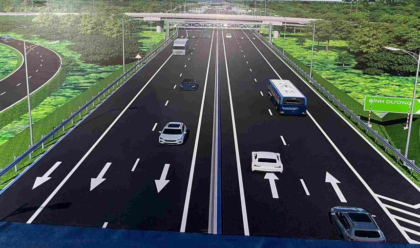 Phối cảnh đường cao tốc TP.HCM - Thủ Dầu Một - Chơn Thành.
