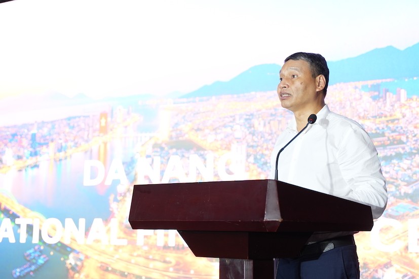 Ông Hồ Kỳ Minh - Phó Chủ tịch Thường trực UBND TP. Đà Nẵng chia sẻ về kế hoạch và định hướng của TP. Đà Nẵng trong việc xây dựng Trung tâm tài chính quốc tế Việt Nam tại thành phố này