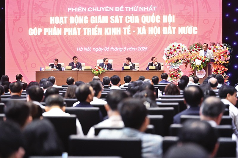 Toàn cảnh Diễn đàn của Quốc hội về hoạt động giám sát. Ảnh: P.T