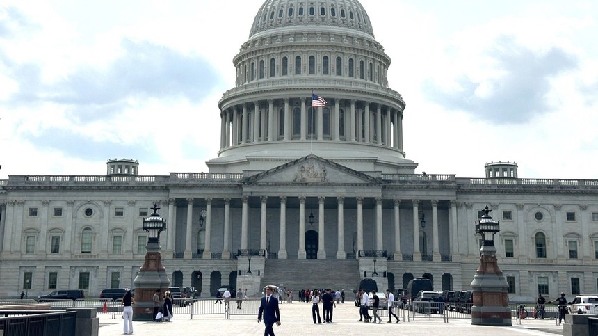 Điện Capitol - nơi đặt trụ sở Quốc hội Mỹ tại trung tâm thủ đô Washington D.C. Ảnh: Ngọc Quang - PV TTXVN tại Mỹ