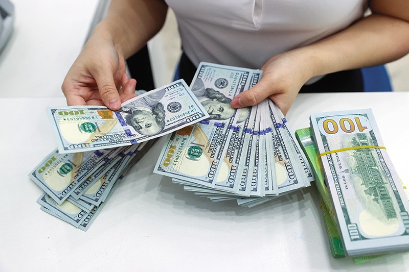 Thị trường ngoại hối trong nước mở đầu tháng 9 với sự tăng mạnh của giá vàng, USD. Ảnh: Đức Thanh