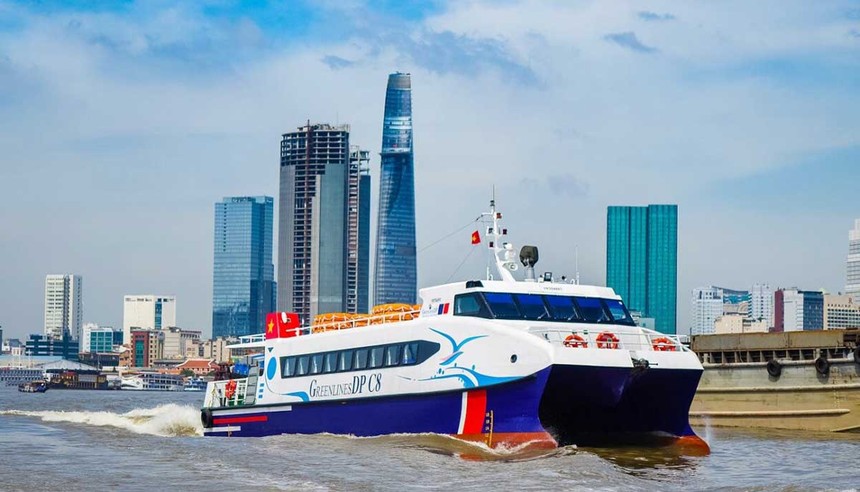 Tàu cao tốc chở khách tuyến Vũng Tàu - TP.HCM (Ảnh: Lê Toàn)