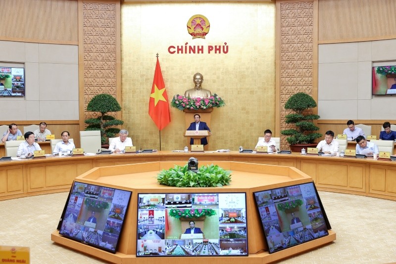 Thủ tướng Phạm Minh Chính chủ trì cuộc họp Chính phủ ngày 5/10. 