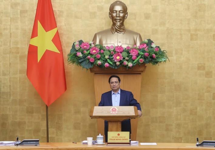 Thủ tướng Phạm Minh Chính chủ trì phiên họp. Ảnh: VGP