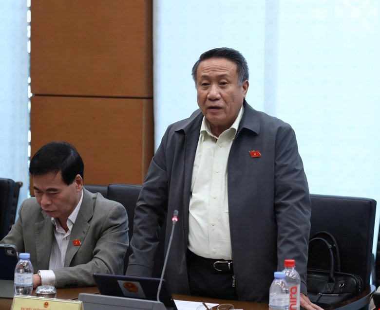 Đại biểu Hà Sỹ Đồng (Quảng Trị) phát biểu tại tổ. 