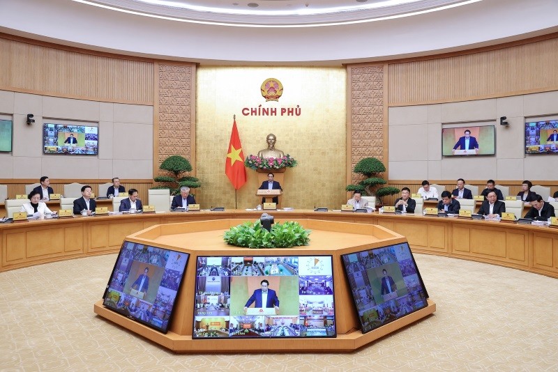 Thủ tướng chủ trì phiên họp Chính phủ tháng 10/2025 trực tuyến với các địa phương - Ảnh: VGP.