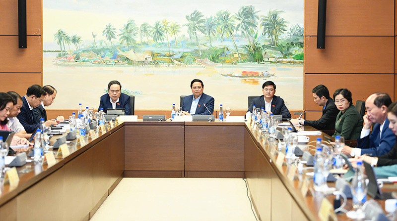 Phiên thảo luận tổ góp ý Dự thảo Văn kiện. Ảnh: N.Y