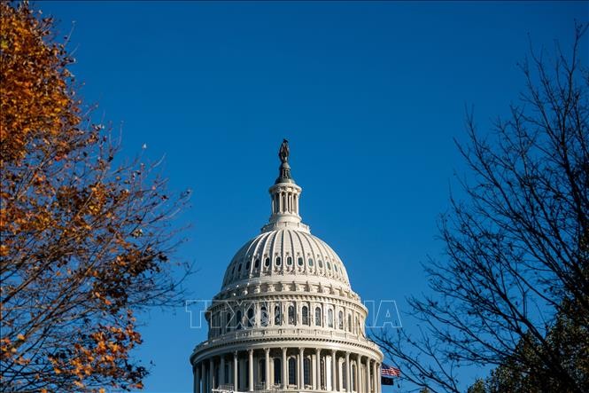 Tòa nhà Quốc hội Mỹ tại Washington, D.C. Ảnh: THX/TTXVN