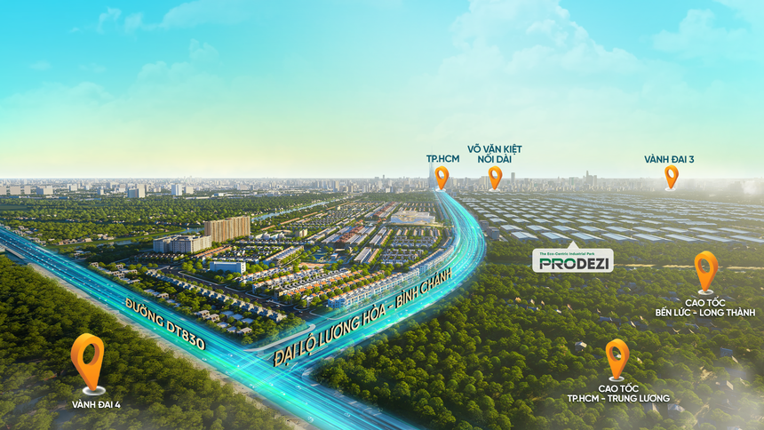 Khu đô thị LA Home hưởng trọn thế mạnh của hạ tầng cửa ngõ phía Tây TP.HCM