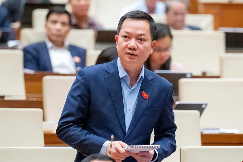  Đại biểu Trịnh Xuân An (Đồng Nai) phát biểu tại hội trường. 