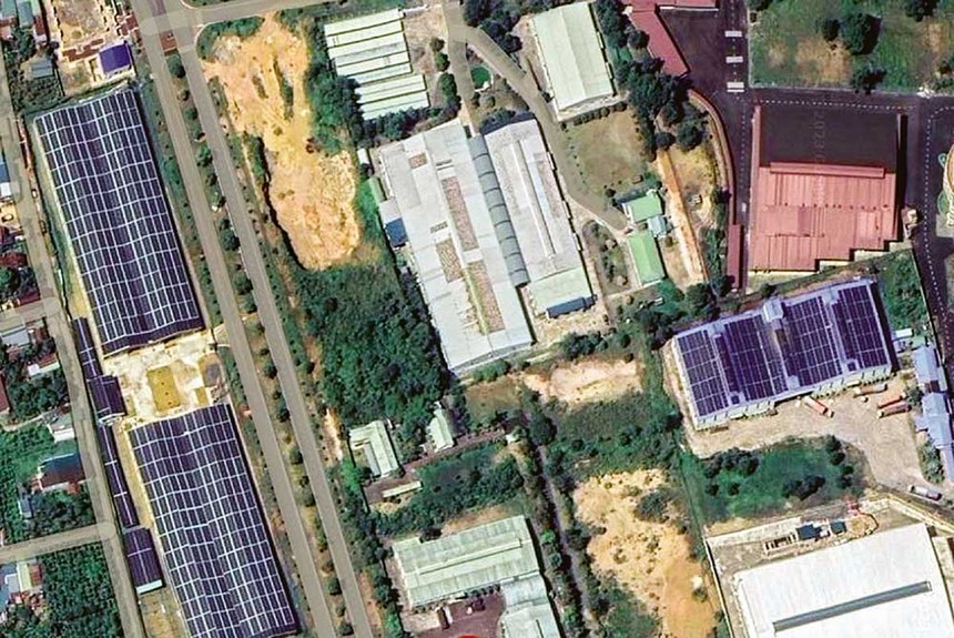 Nhiều doanh nghiệp tại KCN Lộc Sơn và Phú Hội lắp hệ thống điện mặt trời trên mái nhà xưởng hoặc cho thuê lại mái để lắp hệ thống điện mặt trời 