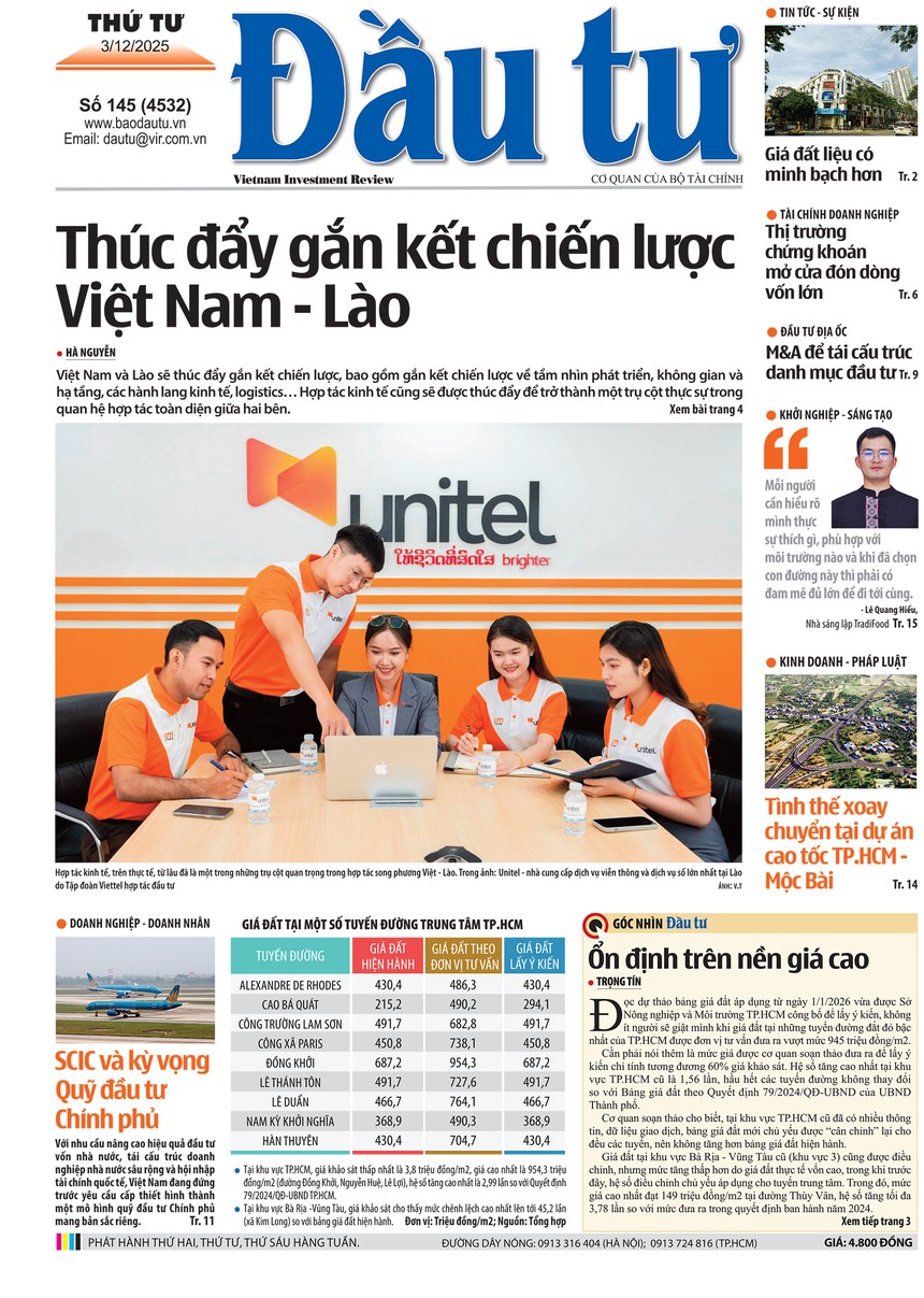 Báo Đầu tư số 145
