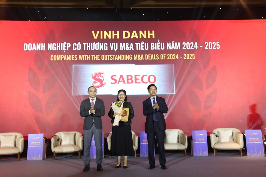 SAB (SABECO) được vinh danh “Thương vụ M&A tiêu biểu 2024-2025” với thương vụ Sabibeco