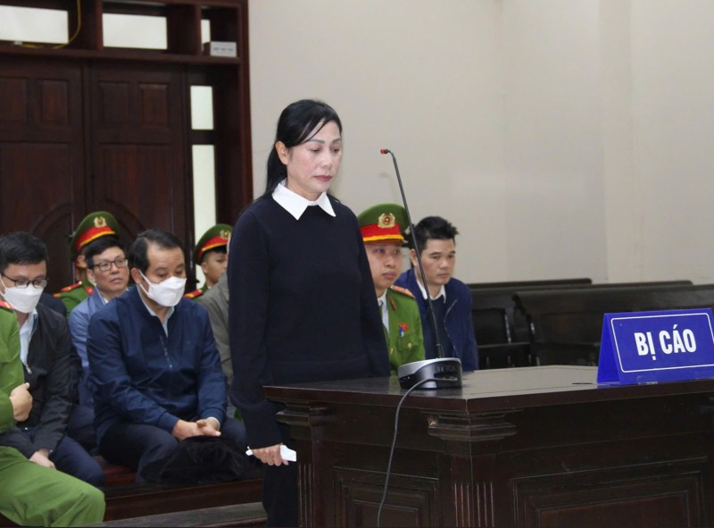 Cựu Bí thư Tỉnh ủy Vĩnh Phúc (cũ) Hoàng Thị Thúy Lan tại phiên tòa phúc thẩm.