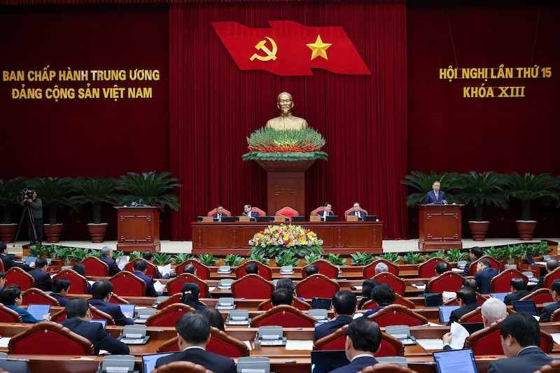 Hội nghị Ban Chấp hành Trung ương Đảng lần thứ 15, khoá XIII đã khai mạc sáng 22/12 - Ảnh: NB. 