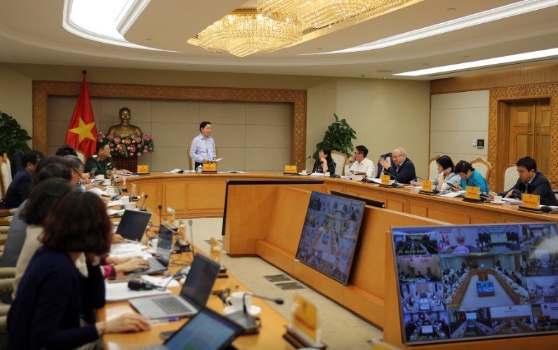 Phó thủ tướng Trần Hồng Hà chủ trì cuộc họp. Ảnh: VGP