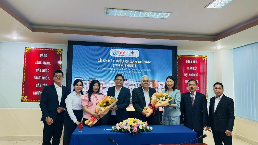 Becamex TDC và Global Corp ký kết thoa thuận chuyển nhượng Lô E15 dự án KDC Hoà Lợi