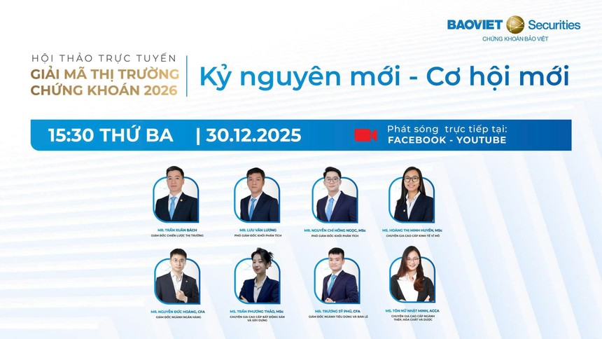 BVSC: Hội thảo "Giải mã thị trường chứng khoán 2026"