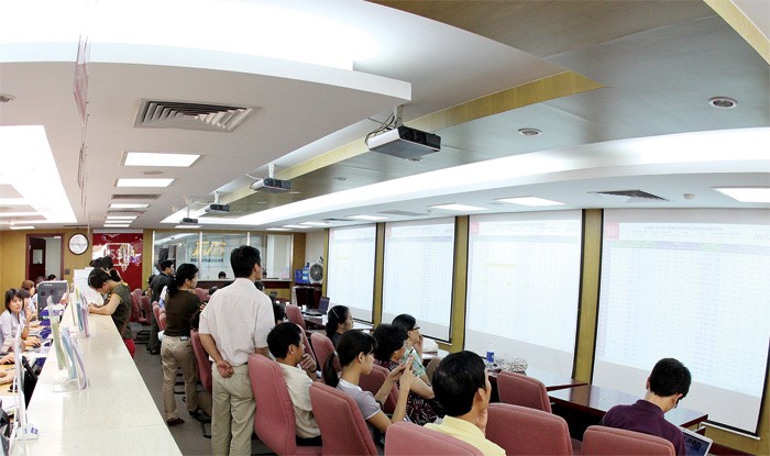 Giá của những cổ phiếu trụ cột tăng mạnh, cho thấy thị trường đang được dẫn dắt bởi những “tay to”
