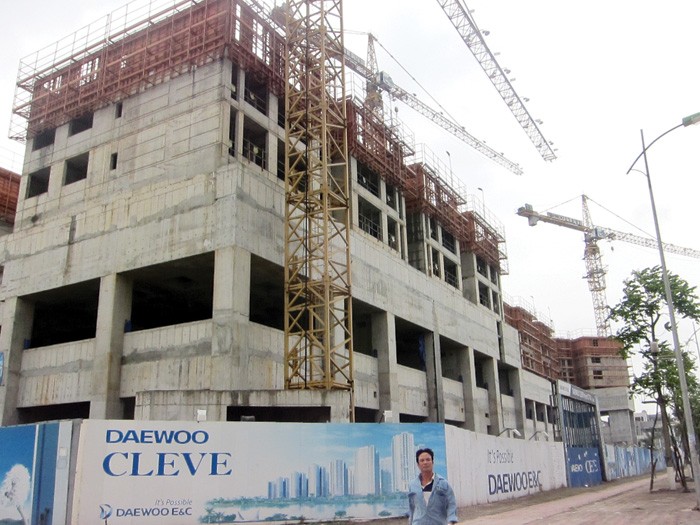 Hai khối CT2A và CT2B Dự án Deawoo Cleve “đắp chiếu” đã 2 năm nay