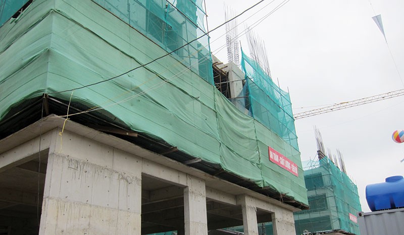 Dự án Ecohome 2 (quận Bắc Từ Liêm) nằm trong số những dự án dính nghi vấn bán nhà ở xã hội qua sàn.
Ảnh: Nguyên Minh