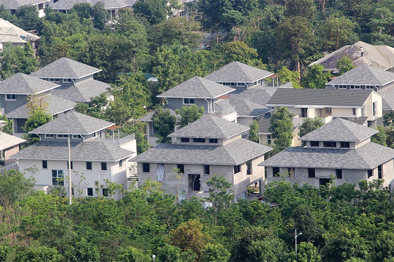 Không gian xanh đang trở thành lợi thế cạnh tranh của các dự án khu đô thị.
ảnh: Hoài Nam