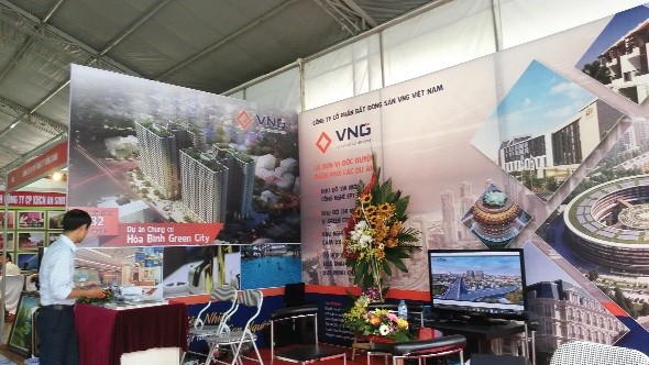 Doanh nghiệp BĐS hiếm hoi tham gia hội chợ nhưng không có nhiều khách tham quan
