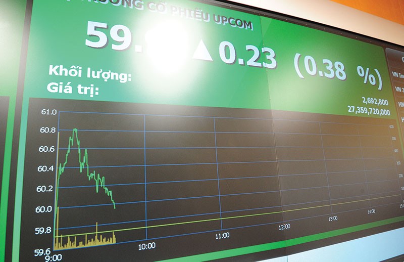 Thanh khoản trên UPCoM trong tháng 3 cao gấp 3 lần tháng 2
