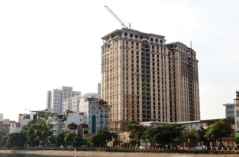 Dự án D’. Le Pont D’or của Tập đoàn Tân Hoàng Minh dự kiến sẽ bàn giao nhà trước Tết Âm lịch. ảnh: Dũng Minh
